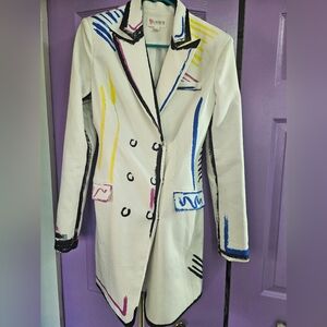 L'ATISTE Multicolor Blazer Coat